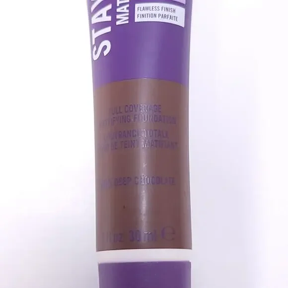 Rimmel London Stay Matte Liquid Mousse Foundation Makeup Face 605 Deep Chocolate - Picture 3 of 7